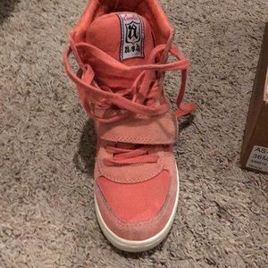 Ash platform wedge sneakers in peach size 36 (6)